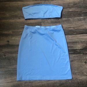 Matching Set: Tube Top & Skirt